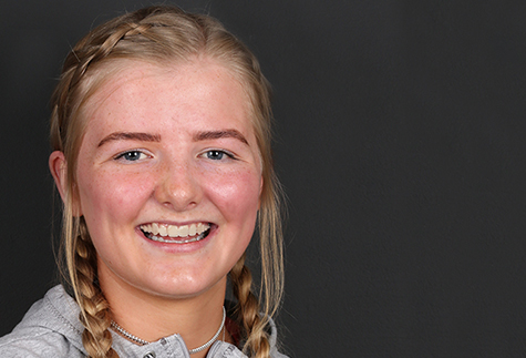 Teen orthodontics patient with braces at Seapoint Clinic